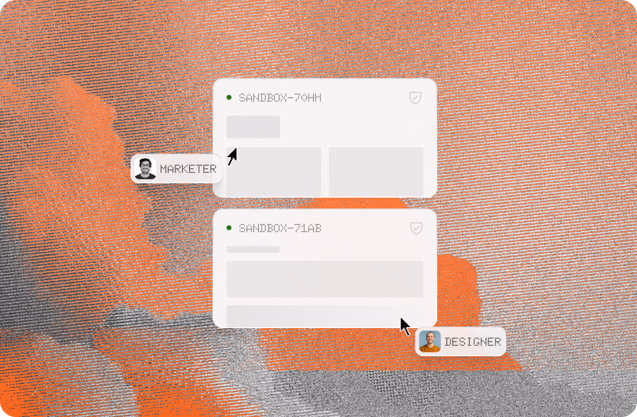 Preview and iterate in a sandbox